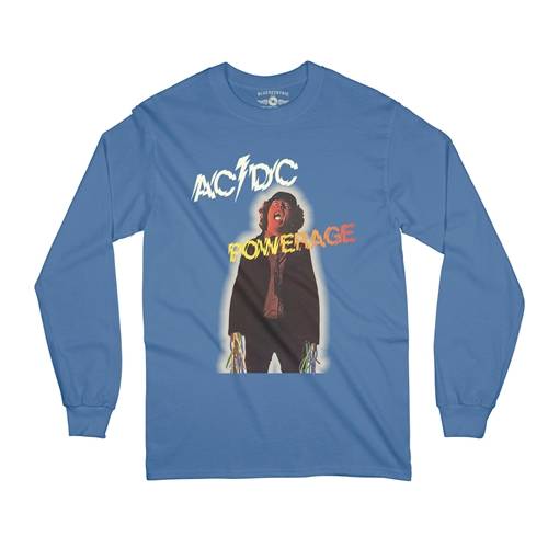 AC/DC Powerage Album Cover Long Sleeve T-Shirt