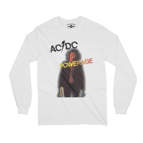 AC/DC Powerage Album Cover Long Sleeve T-Shirt