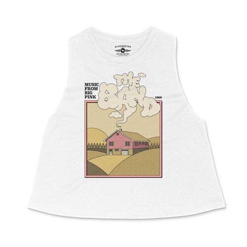 The Band Smokey Big Pink Racerback Crop Top - Women's