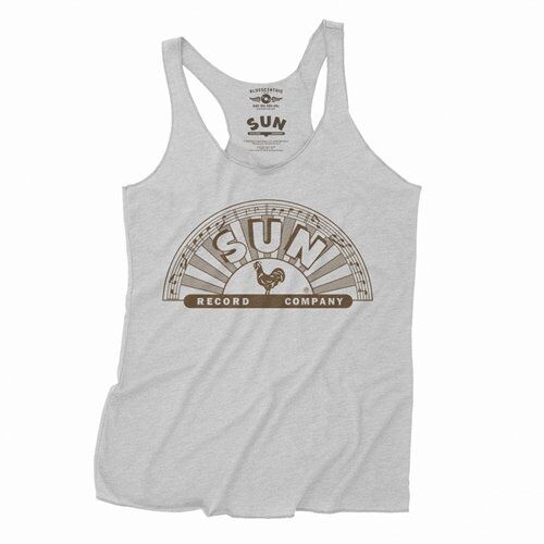 Classic Brown Sun Records Logo Racerback Tank - Women's