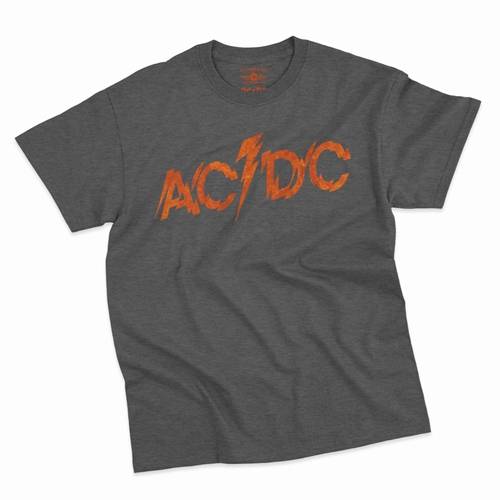 AC/DC Fiery Logo T-Shirt - Classic Heavy Cotton