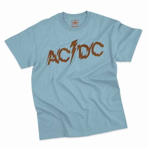 AC/DC Fiery Logo T-Shirt - Classic Heavy Cotton