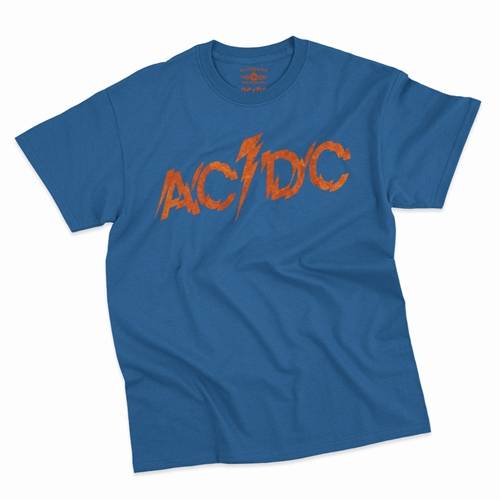 AC/DC Fiery Logo T-Shirt - Classic Heavy Cotton