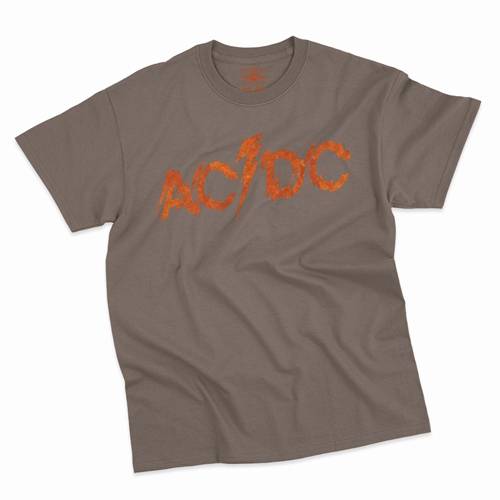 AC/DC Fiery Logo T-Shirt - Classic Heavy Cotton
