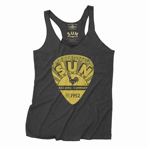 Sun Records Yellow Guitar Pick Racerback Tank - Women's