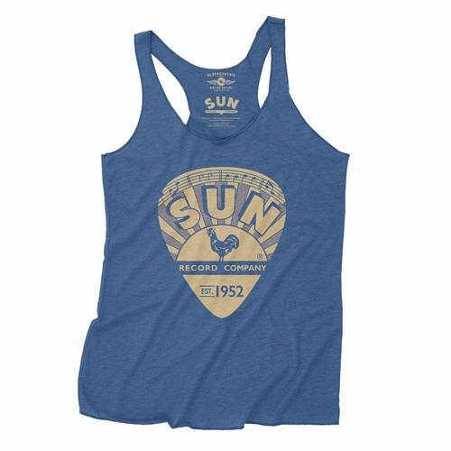 Sun Records Yellow Guitar Pick Racerback Tank - Women's
