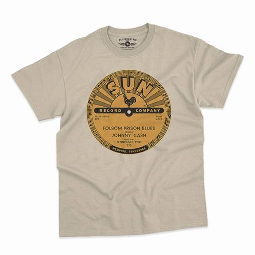 Sun Records Johnny Cash Folsom Prison T-Shirt - Classic Heavy Cotton