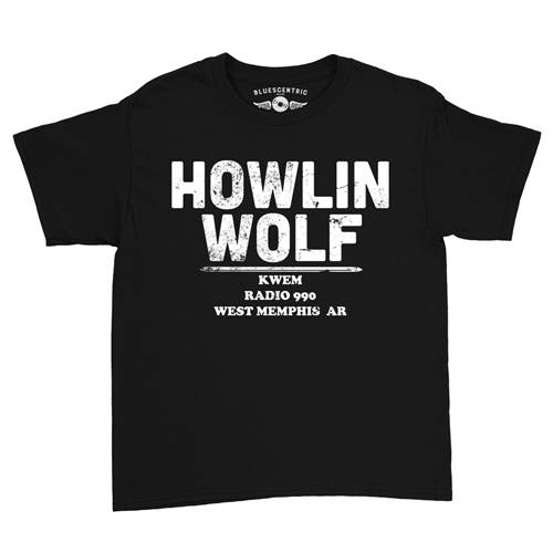 Howlin' Wolf KWEM Radio Youth T-Shirt - Lightweight Vintage Children & Toddlers