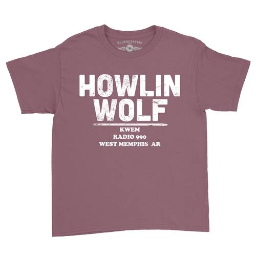 Howlin' Wolf KWEM Radio Youth T-Shirt - Lightweight Vintage Children & Toddlers