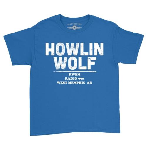 Howlin' Wolf KWEM Radio Youth T-Shirt - Lightweight Vintage Children & Toddlers