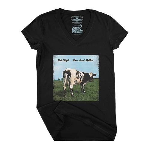 Pink Floyd Atom Heart Mother Album Cover V-Neck T Shirt - Women's