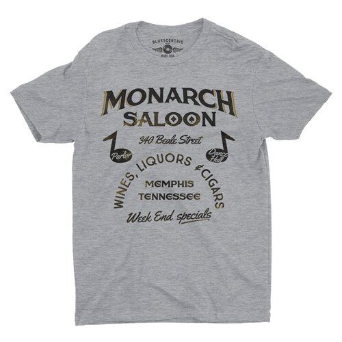 Monarch Saloon Memphis T-Shirt - Lightweight Vintage Style