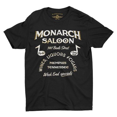 Monarch Saloon Memphis T-Shirt - Lightweight Vintage Style