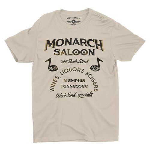Monarch Saloon Memphis T-Shirt - Lightweight Vintage Style