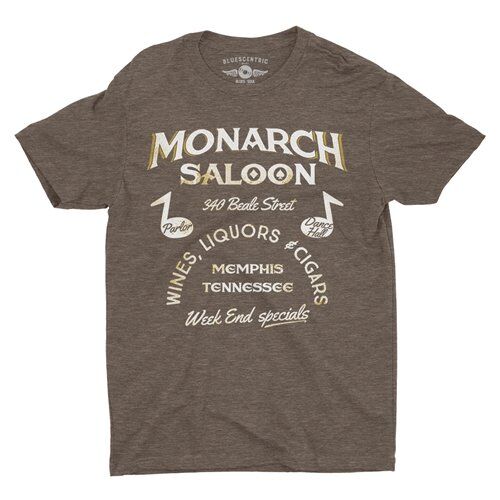 Monarch Saloon Memphis T-Shirt - Lightweight Vintage Style