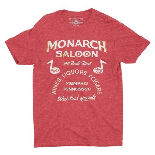 Monarch Saloon Memphis T-Shirt - Lightweight Vintage Style