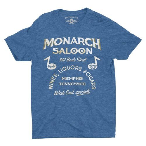 Monarch Saloon Memphis T-Shirt - Lightweight Vintage Style