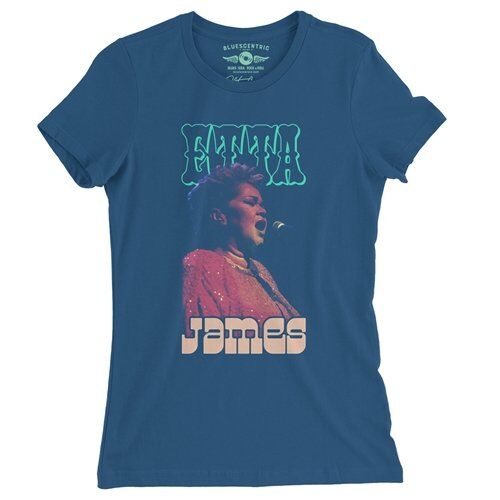 Etta James Red Sequin Ladies T Shirt - Relaxed Fit