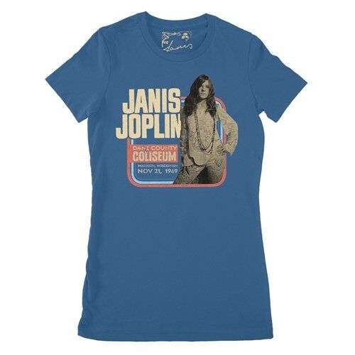 Janis Joplin Vintage Concert Ladies T Shirt - Relaxed Fit