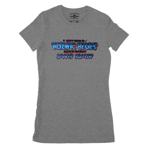 Janis Joplin Got Dem Ol' Kozmic Blues Album Cover Ladies T Shirt - Relaxed Fit