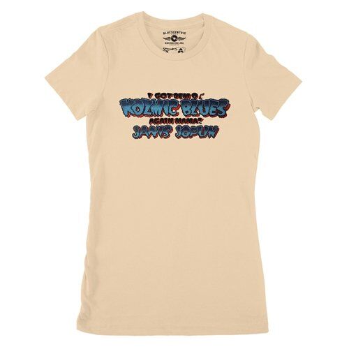 Janis Joplin Got Dem Ol' Kozmic Blues Album Cover Ladies T Shirt - Relaxed Fit