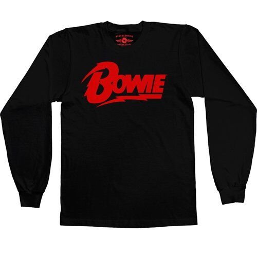 Red David Bowie Diamond Logo Long Sleeve T-Shirt