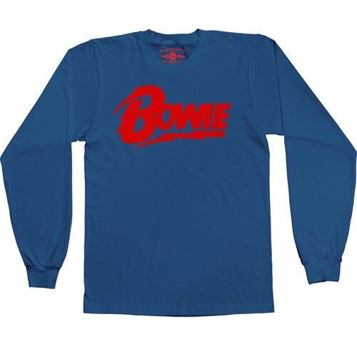Red David Bowie Diamond Logo Long Sleeve T-Shirt