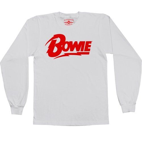 Red David Bowie Diamond Logo Long Sleeve T-Shirt