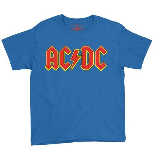 AC/DC Comic Logo Youth T-Shirt - Lightweight Vintage Children & Toddlers