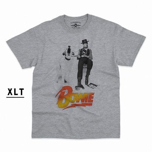 XLT David Bowie with Dog T-Shirt - Men's Big & Tall