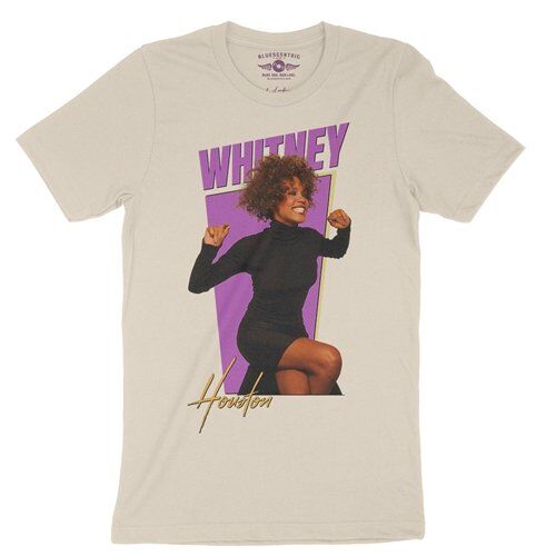 Whitney Houston 80s Vibes T-Shirt - Lightweight Vintage Style