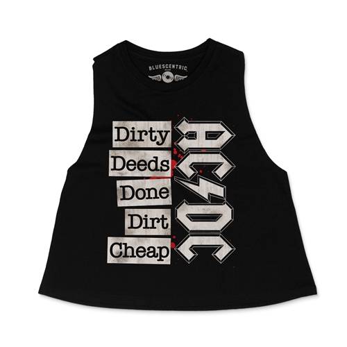 AC/DC Dirty Deeds Racerback Crop Top - Women's