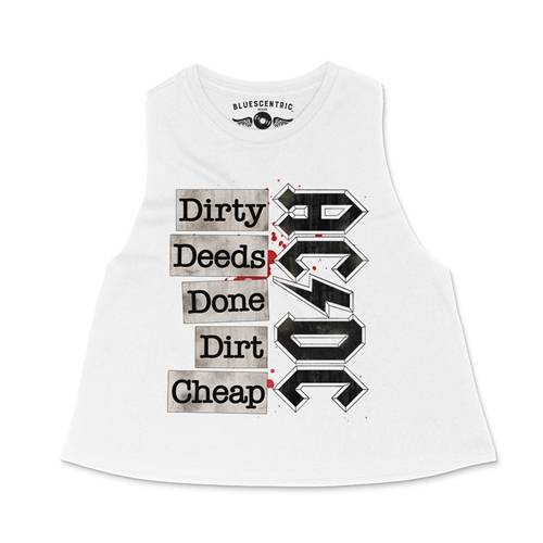 AC/DC Dirty Deeds Racerback Crop Top - Women's