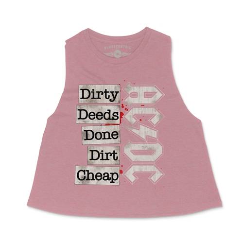 AC/DC Dirty Deeds Racerback Crop Top - Women's