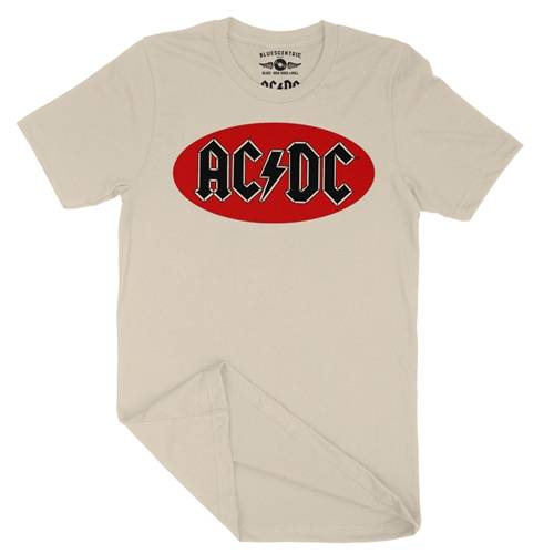 Oval AC/DC Logo T-Shirt - Lightweight Vintage Style