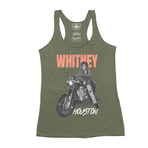 Whitney Houston Motorcycle Racerback Tank - Women's