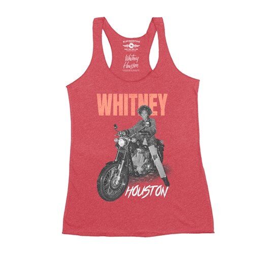 Whitney Houston Motorcycle Racerback Tank - Women's