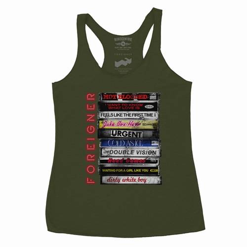 Foreigner Tape Stack Racerback Tank - Women's
