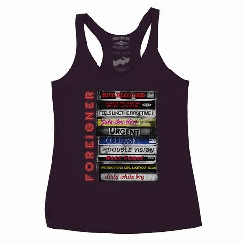 Foreigner Tape Stack Racerback Tank - Women's