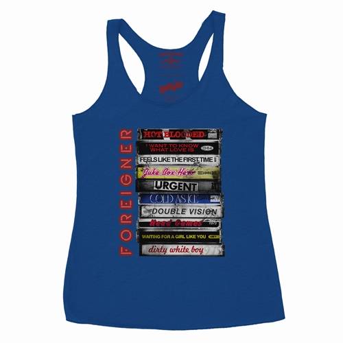 Foreigner Tape Stack Racerback Tank - Women's