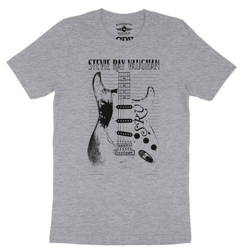 Stevie Ray Vaughan Guitar T-Shirt - Lightweight Vintage Style