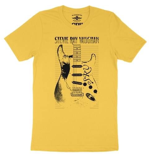 Stevie Ray Vaughan Guitar T-Shirt - Lightweight Vintage Style