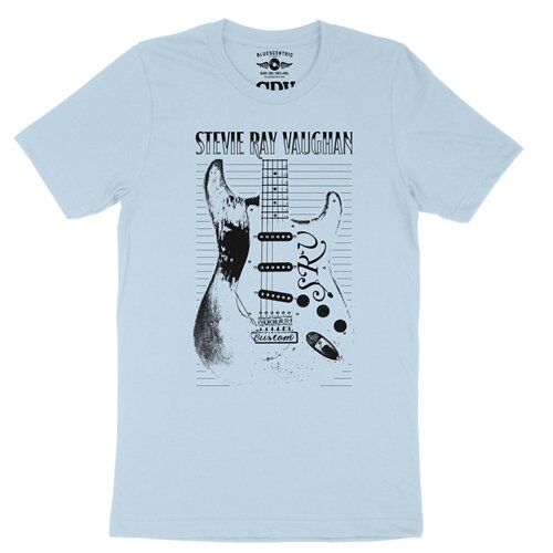 Stevie Ray Vaughan Guitar T-Shirt - Lightweight Vintage Style