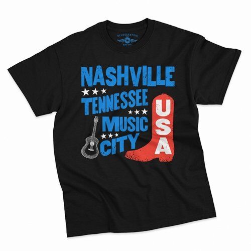 Nashville Music City USA T-Shirt - Classic Heavy Cotton