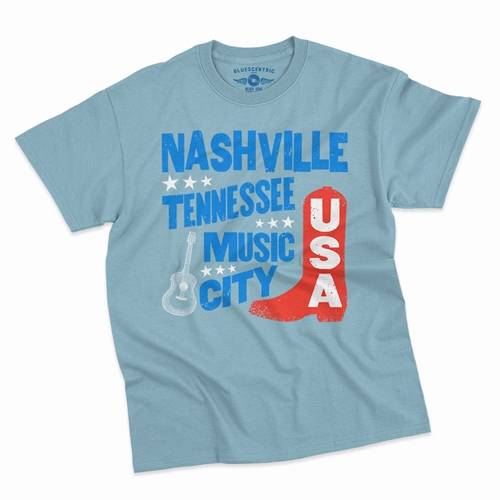 Nashville Music City USA T-Shirt - Classic Heavy Cotton