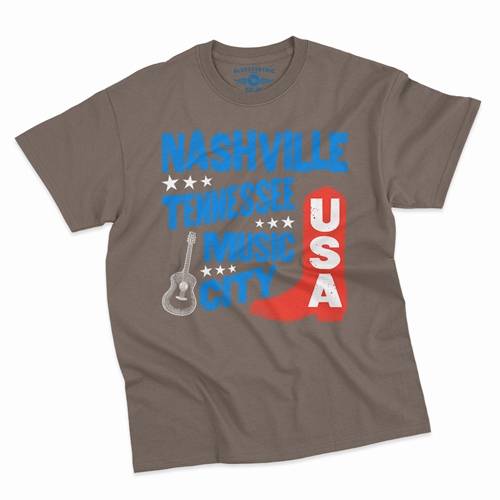Nashville Music City USA T-Shirt - Classic Heavy Cotton