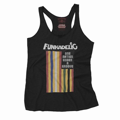 Funkadelic One Nation Under a Groove Flag Racerback Tank - Women's