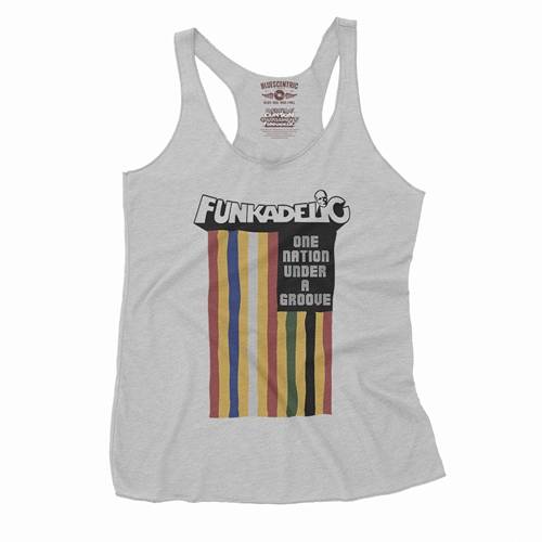 Funkadelic One Nation Under a Groove Flag Racerback Tank - Women's