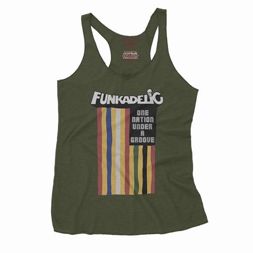 Funkadelic One Nation Under a Groove Flag Racerback Tank - Women's