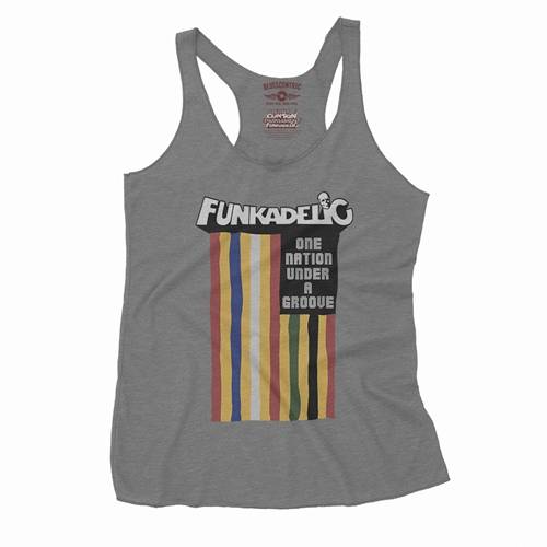 Funkadelic One Nation Under a Groove Flag Racerback Tank - Women's